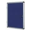Bi-Office Enclore Indoor Lockable Notice Board Non Magnetic 6 x A4 Wall Mounted 72 (W) x 67.4 (H) cm Blue
