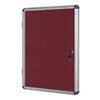 Bi-Office Enclore Indoor Lockable Notice Board Non Magnetic 40 x A4 Wall Mounted 243 (W) x 123 (H) cm Burgundy