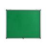 Bi-Office Enclore Fire Retardant Lockable Notice Board Non Magnetic 12 x A4 Wall Mounted 95.3 (W) x 92.4 (H) cm Green