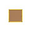 Bi-Office Ultrabrite Lockable Notice Board Non Magnetic 12 x A4 Wall Mounted 94 (W) x 98.1 (H) cm Brown