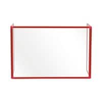 Bi-Office Freestanding Protective Screen Trio 900 x 600mm & 450 x 600(2)mm Tempered Glass Yellow Pack of 3