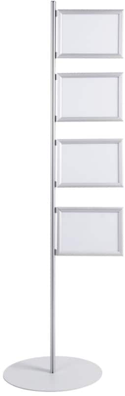 Bi-Office Snap Display Display Stand A4 Aluminium, Plastic Transparent