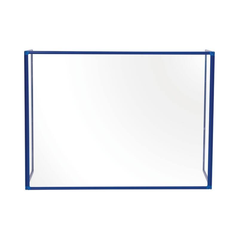 Bi-Office Protective Screen Acrylic, Aluminium 1,200 (W) x 900 (H) mm Freestanding Trio Pack of 3