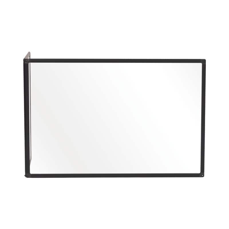 Bi-Office Protective Screen Acrylic, Aluminium 900 (W) x 600 (H) mm Freestanding Duo L Shaped Pack of 2