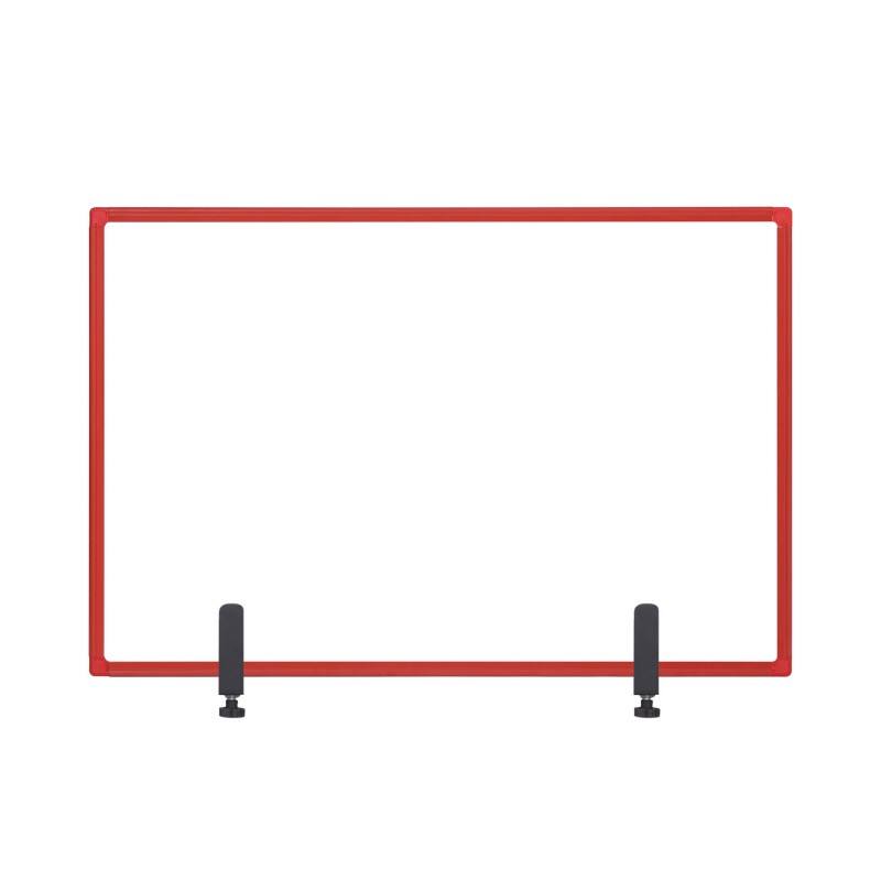 Bi-Office Protective Screen Acrylic, Aluminium 1,200 (W) x 900 (H) mm Desk Mounted Maya