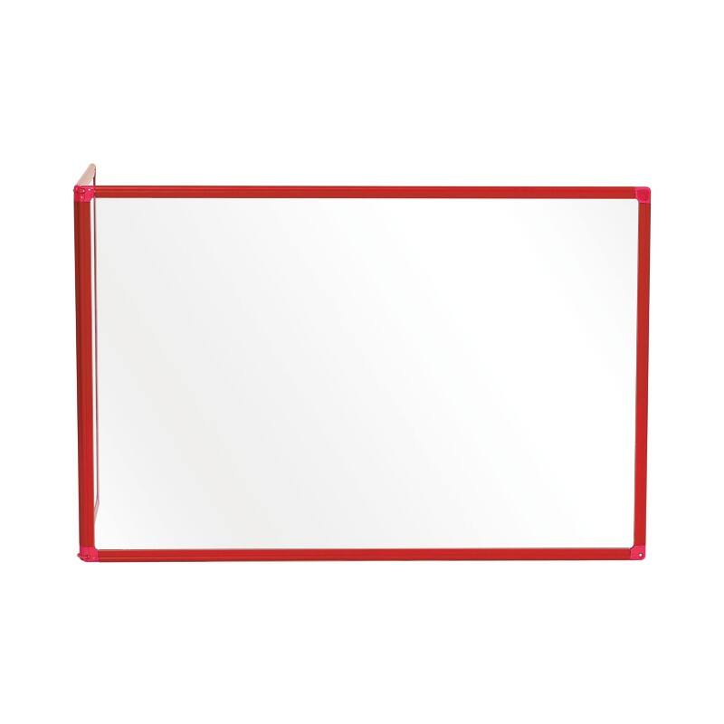 Bi-Office Protective Screen Aluminium, Tempered Glass 900 (W) x 600 (H) mm Freestanding Duo L Shaped Pack of 2