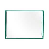 Bi-Office Freestanding Desktop Protective Screen Trio 1200 x 900mm & 600 x 900(2)mm Tempered Glass Red Pack of 3
