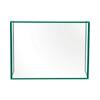 Bi-Office Freestanding Protective Screen with Aluminium Frame Trio 1200 x 900mm & 600 x 900(2)mm Acrylic Green Pack of 3