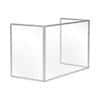 Bi-Office Freestanding Protective Screen Trio 900 x 600mm & 450 x 600(2)mm Glass Clear Pack of 3