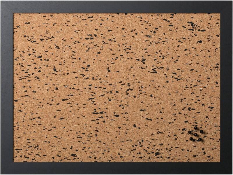 Bi-Office Cork, Lacquered Steel, Chalk Noticeboard Magnetic 60 (W) x 1.9 (D) x 45 (H) cm Multicolour