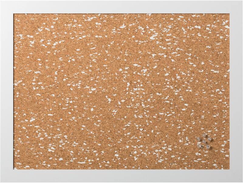 Bi-Office Positive Flow Cork, Lacquered Steel Noticeboard Magnetic 60 (W) x 1.9 (D) x 45 (H) cm White