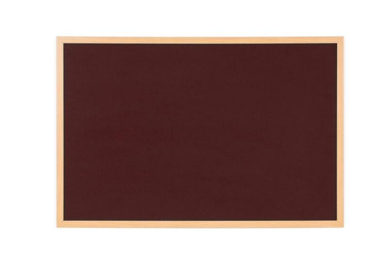 Bi-Office Earth Noticeboard Non Magnetic 90 (W) x 1.9 (D) x 60 (H) cm Burgundy