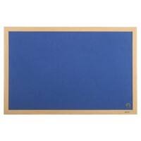 Bi-Office Earth Notice Board Non Magnetic 90 (W) x 60 (H) cm Blue