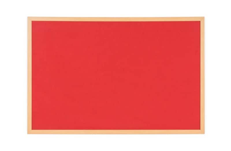 Bi-Office Earth Noticeboard Non Magnetic 120 (W) x 1.9 (D) x 90 (H) cm Red