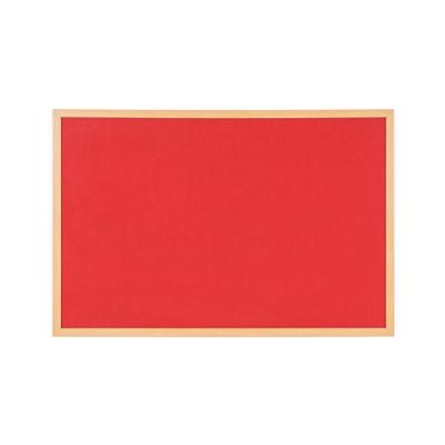 Bi-Office Earth Notice Board Non Magnetic 90 (W) x 60 (H) cm Red