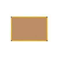 Bi-Office Ultrabrite Noticeboard Non Magnetic 120 (W) x 1.2 (D) x 90 (H) cm Brown