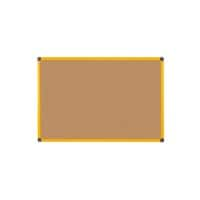 Bi-Office Ultrabrite Notice Board Non Magnetic 120 (W) x 90 (H) cm Brown