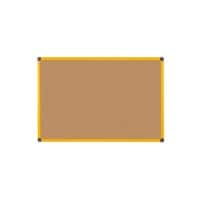 Bi-Office Ultrabrite Notice Board Non Magnetic 200 (W) x 120 (H) cm Brown