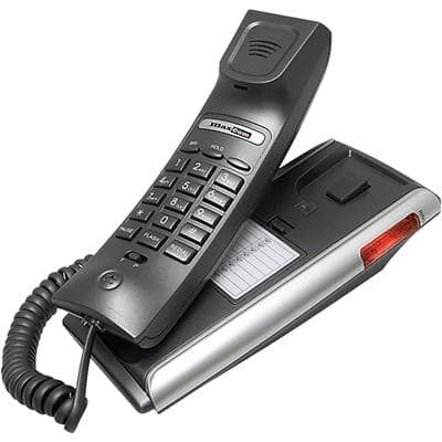 Maxcom Clip Corded Telephone KXT400 Black