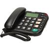Maxcom Corded Telephone with LCD Display and Direct Photo Memory Buttons KXT480BB Black