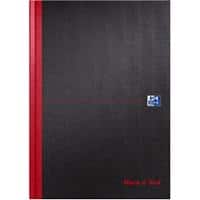 Black n Red Notebook A4 Ruled Casebound Assorted 96 Pages