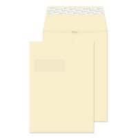PREMIUM Woven Gusset Envelopes C4 Peel & Seal 324 x 229 x 25 mm 140 gsm Cream Wove Pack of 125