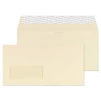 PREMIUM Business DL Envelopes Cream 220 (W) x 110 (H) mm Window 120 gsm Pack of 50