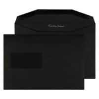 Creative Peel & Seal C5+ Coloured Envelope Black 235 (W) x 162 (H) mm Window 120 gsm Pack of 500