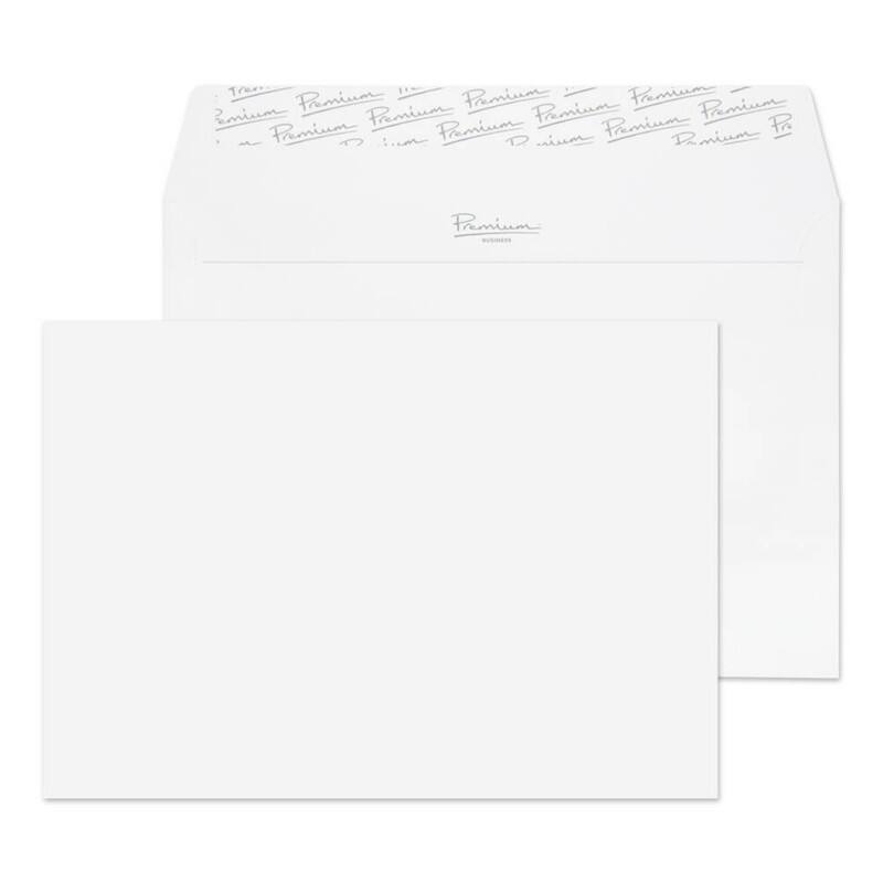PREMIUM Business Envelopes C5 229 (W) x 162 (H) mm Adhesive Strip White 120 gsm Pack of 50