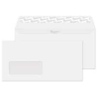 PREMIUM Business DL Envelopes White 220 (W) x 110 (H) mm Window 120 gsm Pack of 50