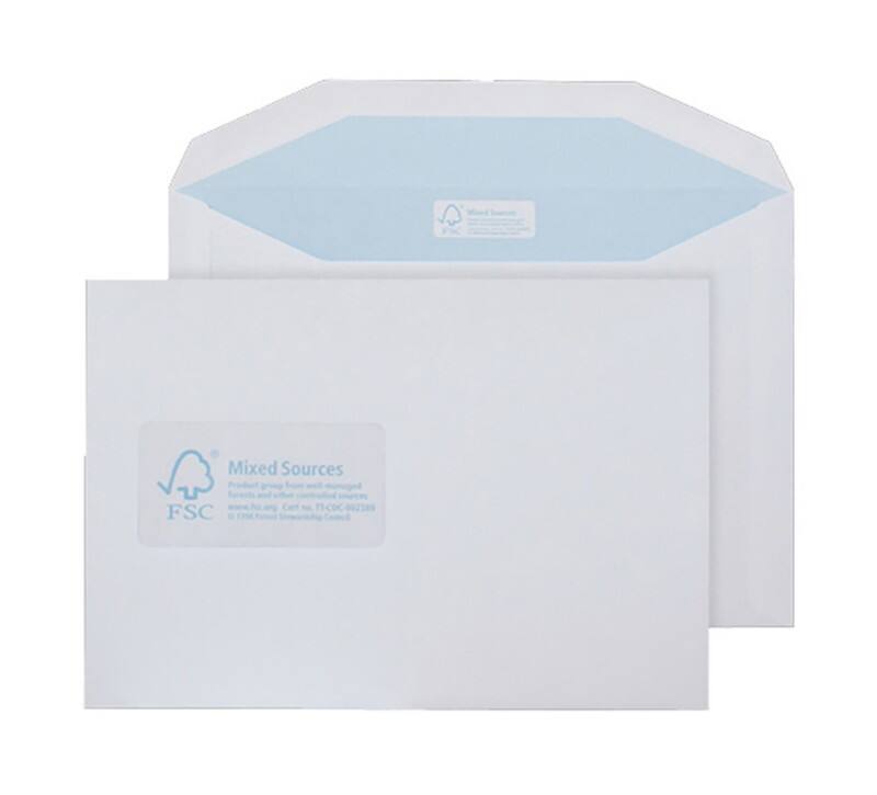 Blake Environmental Mailing Bag Window Non standard 238 (W) x 162 (H) mm White 90 gsm Pack of 500