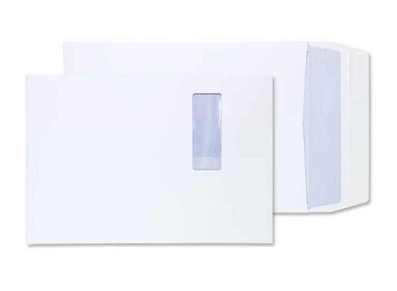 Purely Gusset Envelopes B4 Peel & Seal 350 x 250 x 25 mm Plain 140 gsm White Pack of 125