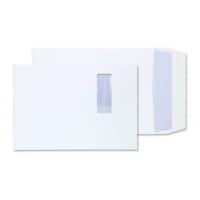 Purely Gusset Envelopes B4 Peel & Seal 350 x 250 x 25 mm Plain 140 gsm White Pack of 125