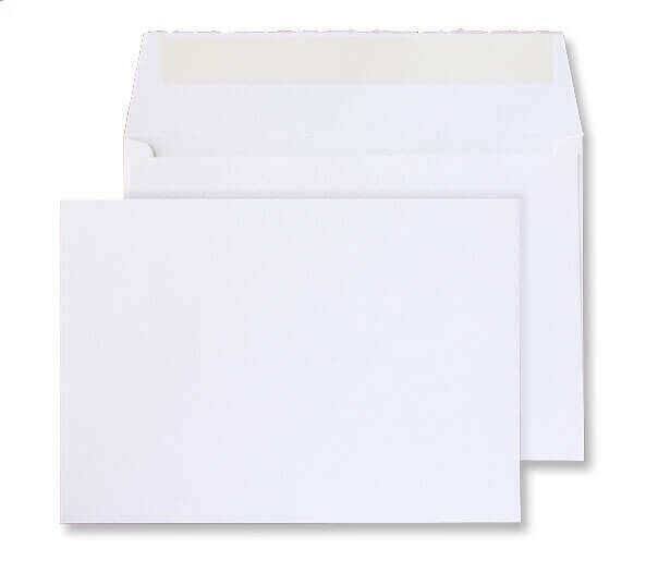 Creative Senses Envelopes C6 162 (W) x 114 (H) mm Adhesive Strip White 190 gsm Pack of 50