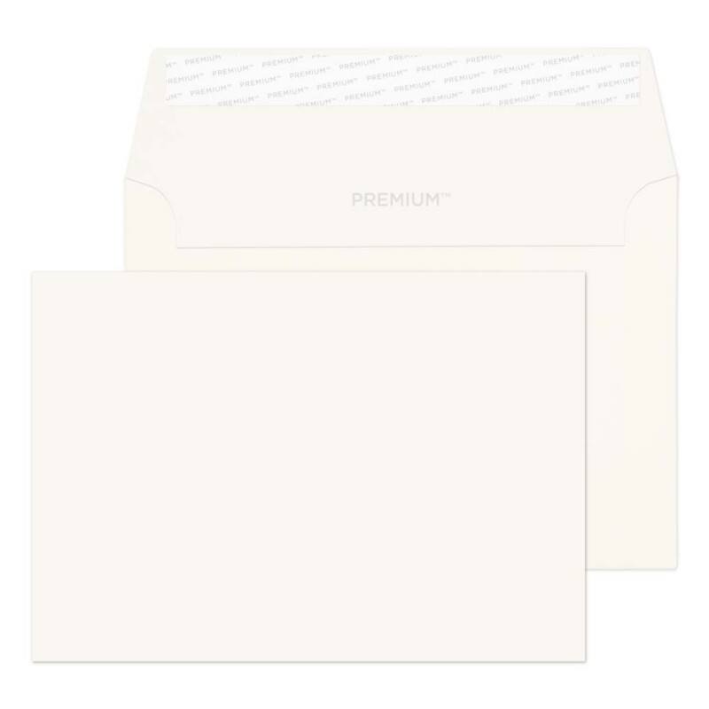 PREMIUM Business Envelopes C6 162 (W) x 114 (H) mm Adhesive Strip White 120 gsm Pack of 500