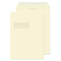 Creative Peel & Seal C4 Coloured Envelope White 229 (W) x 324 (H) mm Window 120 gsm Pack of 250