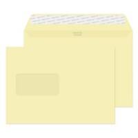 Creative Peel & Seal C5 Coloured Envelope Cream 229 (W) x 162 (H) mm Window 120 gsm Pack of 500