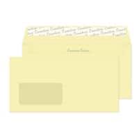 Creative Peel & Seal DL+ Coloured Envelope Cream 229 (W) x 114 (H) mm Window 120 gsm Pack of 500