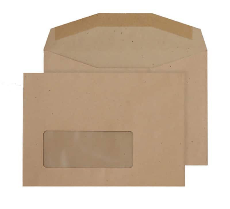 Blake Everyday Mailing Bag Window C6 162 (W) x 114 (H) mm Cream 80 gsm Pack of 1000