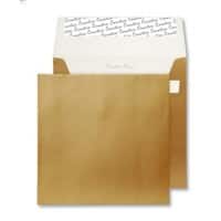 Creative Creative Shine Coloured Envelope Non standard 160 (W) x 160 (H) mm Adhesive Strip Gold 130 gsm Pack of 500