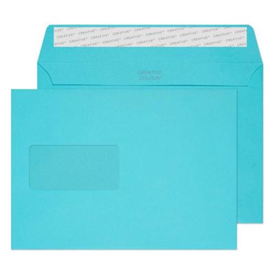 Creative Peel & Seal C5 Coloured Envelope Blue 229 (W) x 162 (H) mm Window 120 gsm Pack of 500