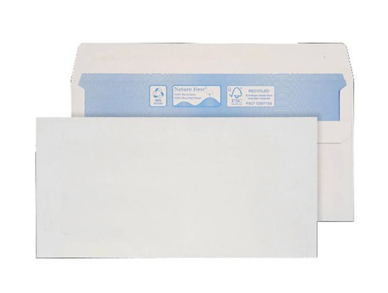 Blake Purely Everyday Environmental Envelopes Non standard 216 (W) x 102 (H) mm Gummed White 80 gsm Pack of 1000