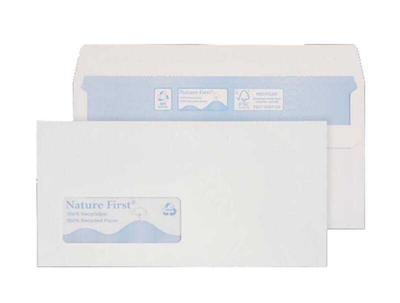 Blake Purely Everyday Environmental Envelopes Window DL 220 (W) x 110 (H) mm White 90 gsm Pack of 1000