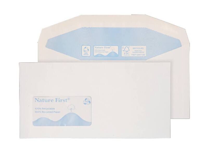 Blake Environmental Mailing Bag Window Non standard 235 (W) x 114 (H) mm White 90 gsm Pack of 1000