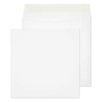 PREMIUM Optima Card Board Back Envelopes Peel & Seal 220 x 220 mm Plain 210 gsm Ultra White Pack of 250