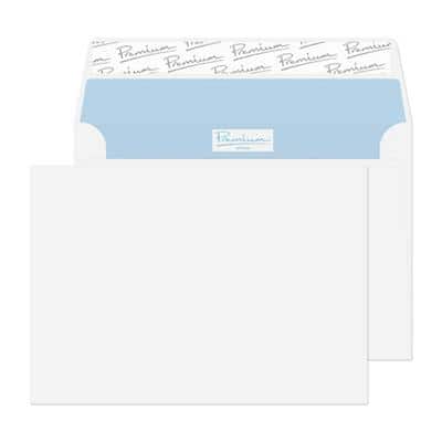 PREMIUM Office Envelopes C6 162 (W) x 114 (H) mm Adhesive Strip White 120 gsm Pack of 500