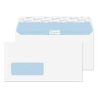 PREMIUM Office DL Envelopes White 220 (W) x 110 (H) mm Window 120 gsm Pack of 500