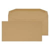 Purely Retail Mailing Bag DL Gummed 110 x 220 mm Plain 80 gsm Manilla Pack of 1000