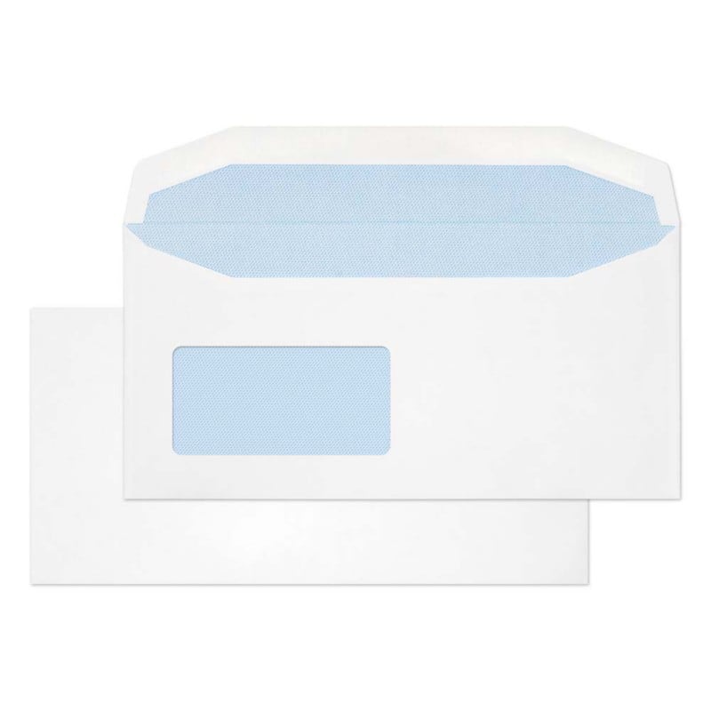 Blake Everyday Mailing Bag Window DL+ 229 (W) x 114 (H) mm White 110 gsm Pack of 500