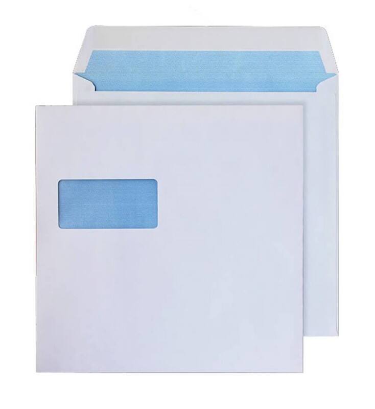 Blake Purely Everyday Envelopes Window Non standard 240 (W) x 240 (H) mm White 100 gsm Pack of 250